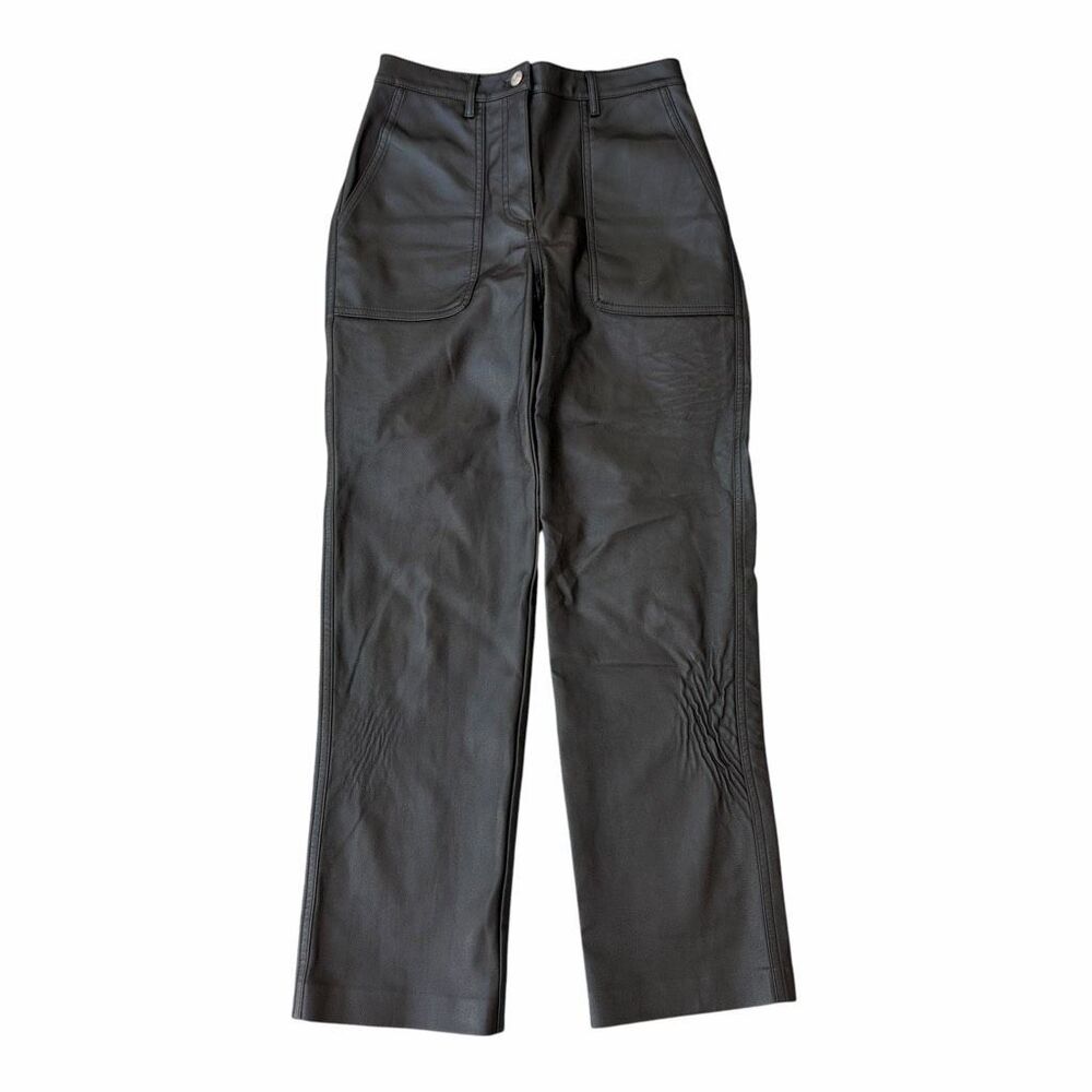 Aritzia Wilfred Free Lucy Vegan Leather Utility Pants black size 0
